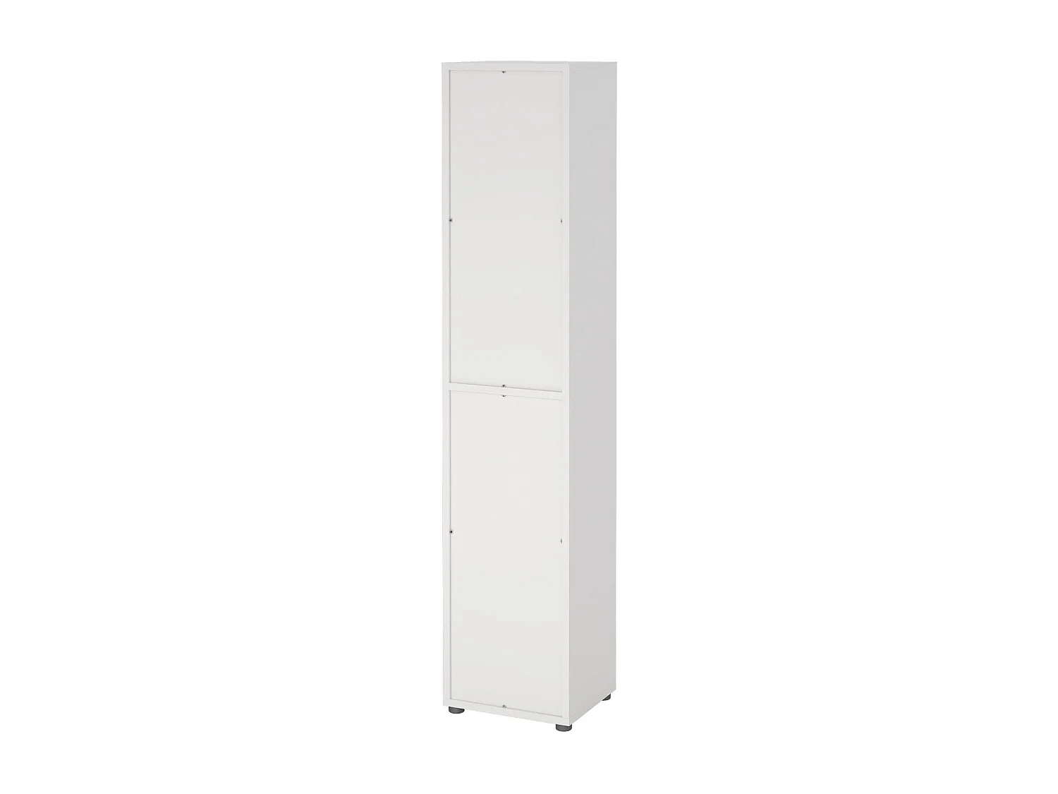 Bibliothèque Dtern, Etagère de bureau, Porte-livre mobile, Librairie, 47x40 h222 cm, Blanc