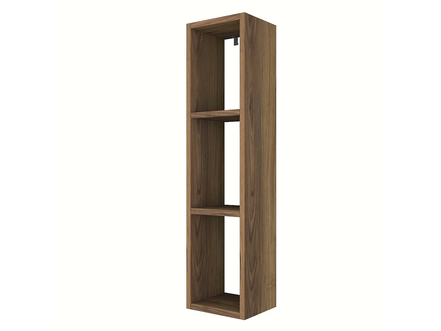 Estantería Dhergheligi, Estante, Estante de pared, Estanterías multiusos, 22x19 h90 cm, Nuez