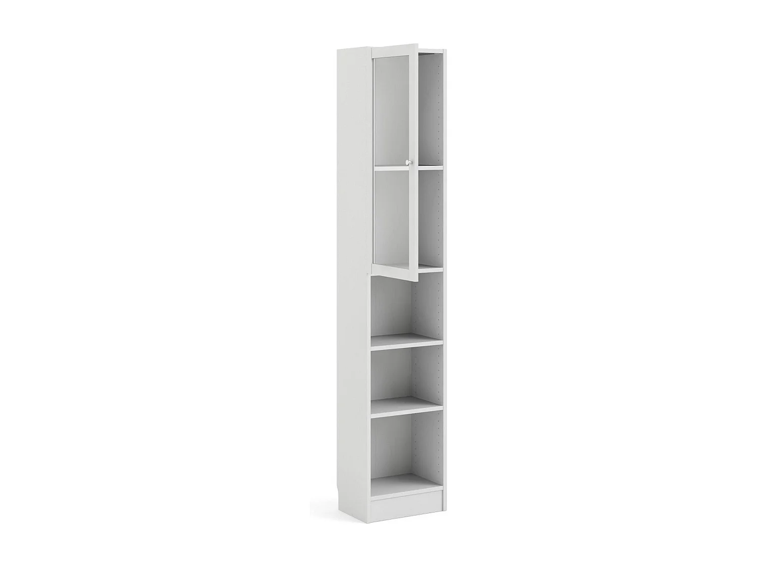 Dsitu boekenkast, Kantoorplank, Boekenkast, Bibliotheek, 41x28 h203 cm, Wit