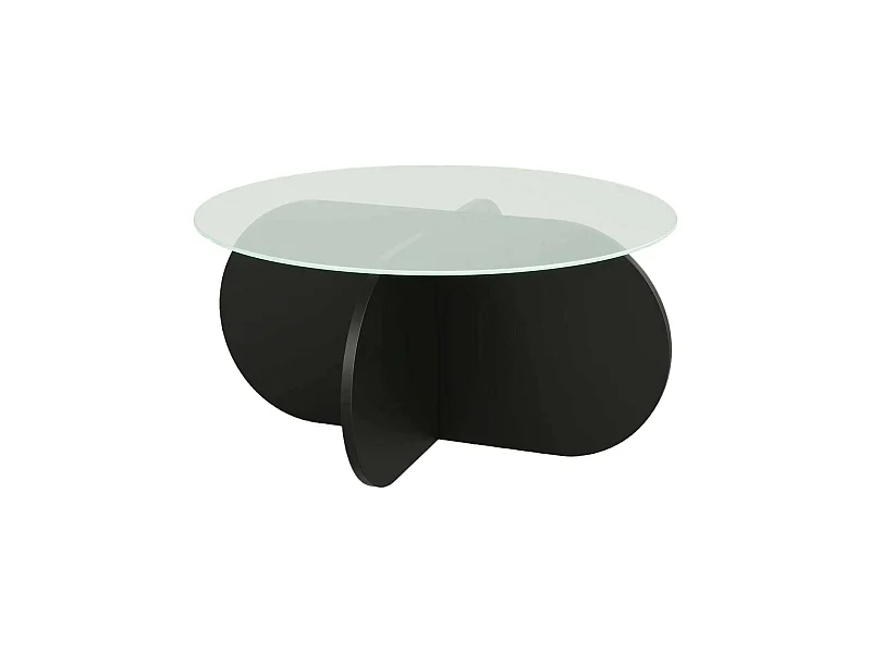 Tavolino da Salotto Nila, Portariviste, 75x75x35h cm Nero