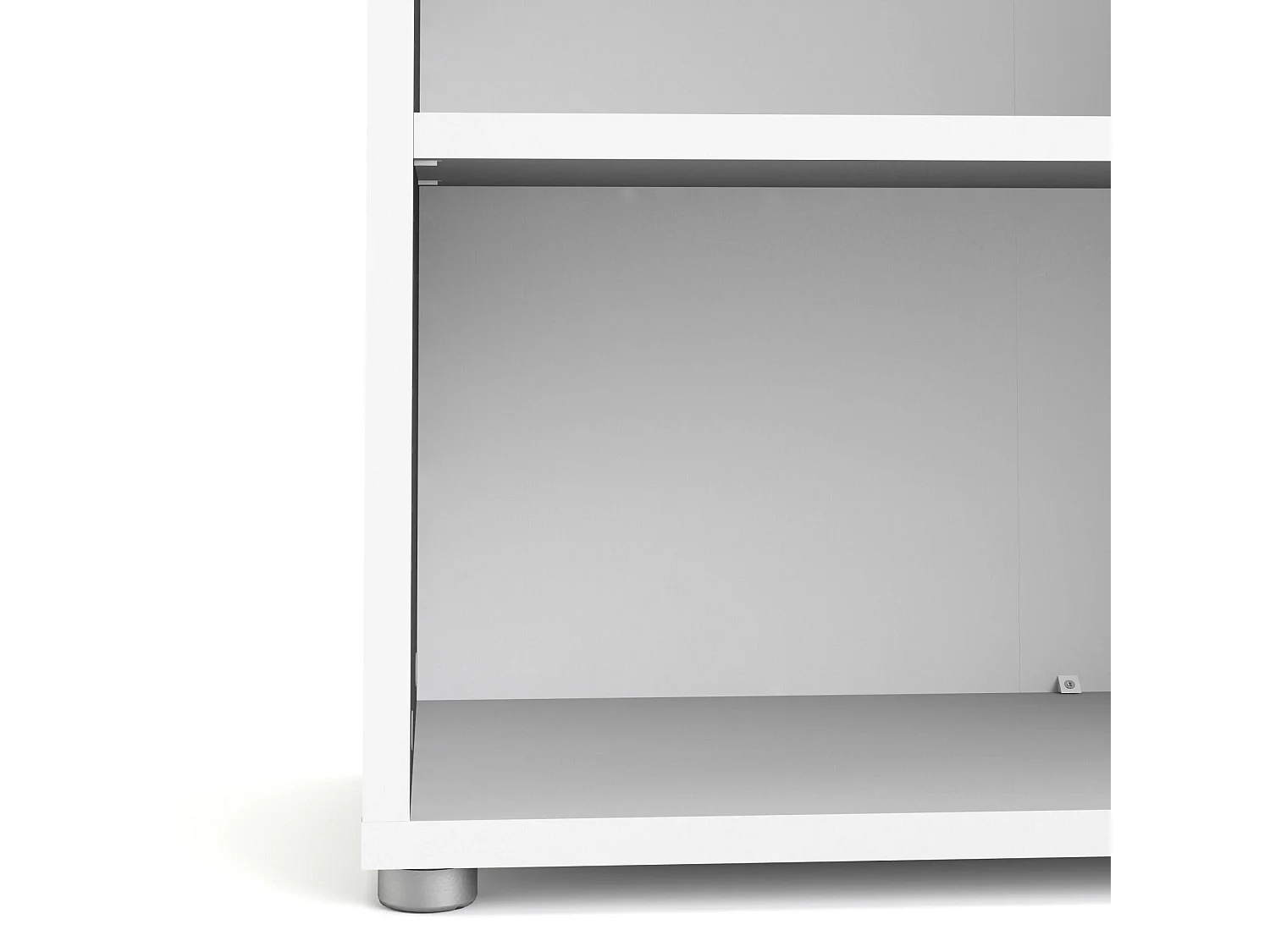 Estante Dterlizz, estante de escritório, estante, biblioteca, 89x40 h113 cm, branca