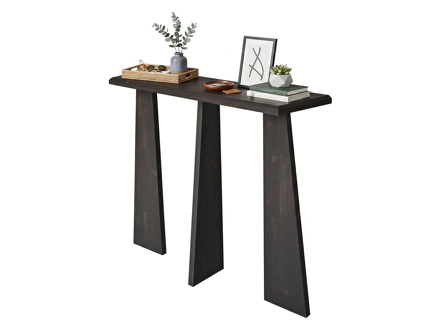 Console Arcturus, Table polyvalente, Armoire de rangement, Bureau du couloir, 100x28 h83 cm, Anthracite