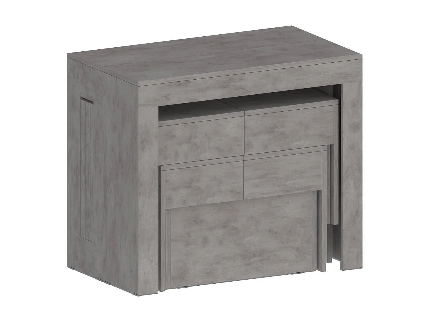 Banc Dcolasuon, Lot de 2 Sièges pour table à manger, Bancs extensibles, 290x25h45 cm, Gris