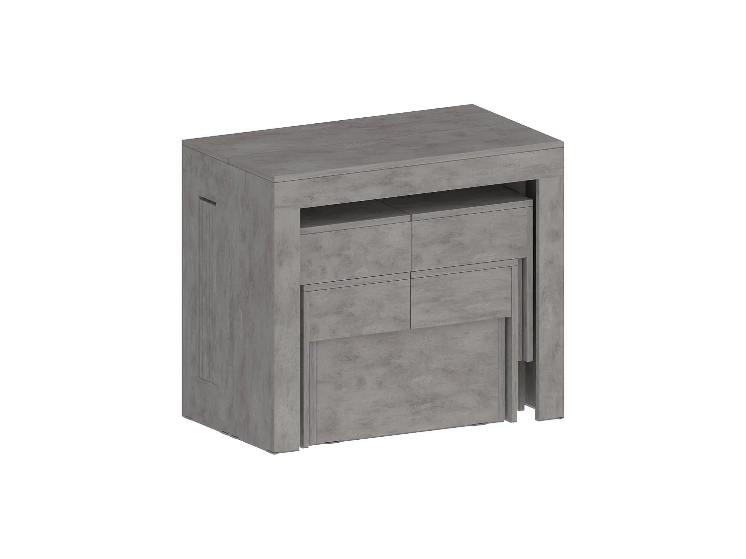 Banc Dcolasuon, Lot de 2 Sièges pour table à manger, Bancs extensibles, 290x25h45 cm, Gris