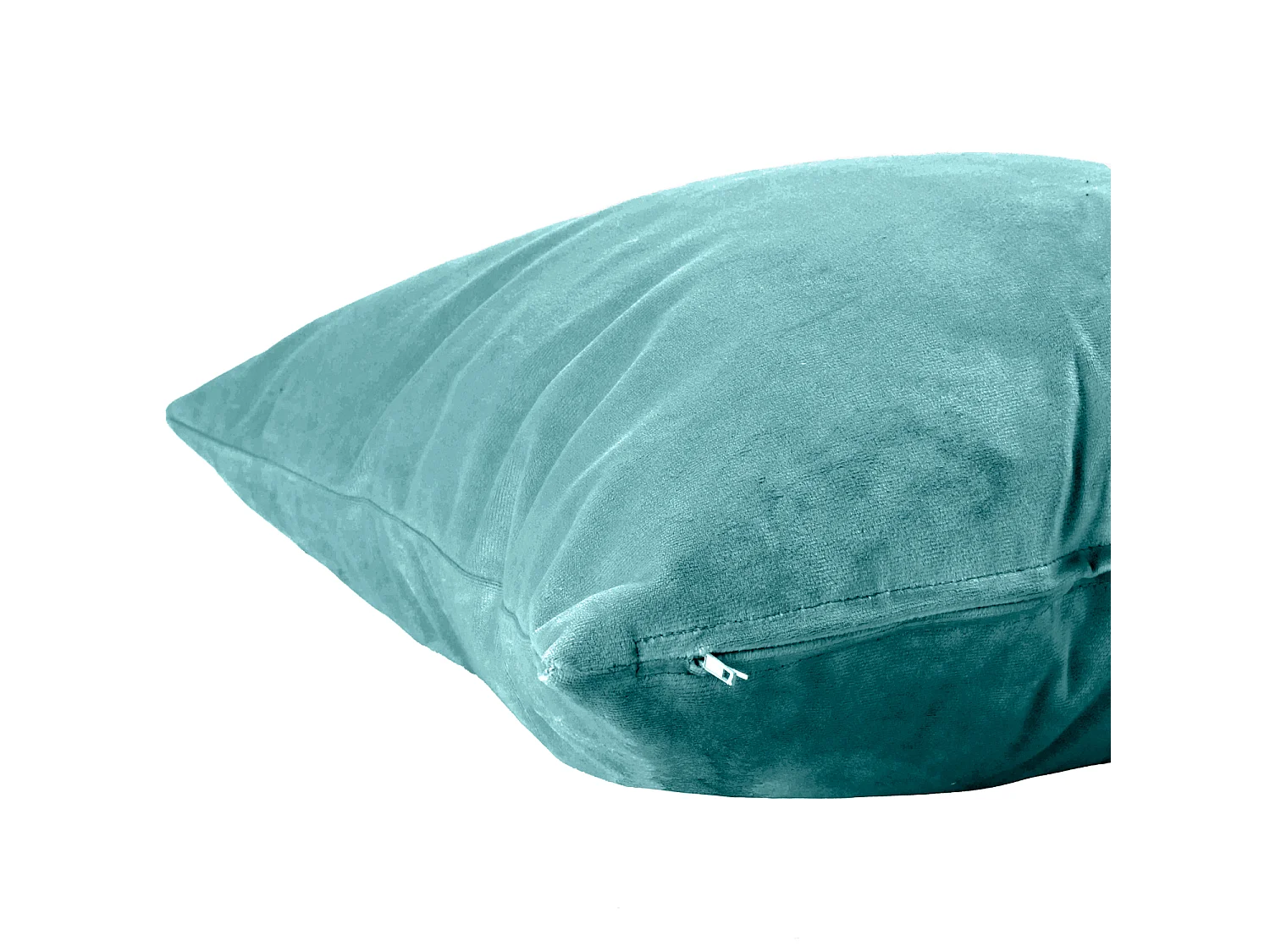 Almofada retangular de veludo verde 50x30 cm - NAURU