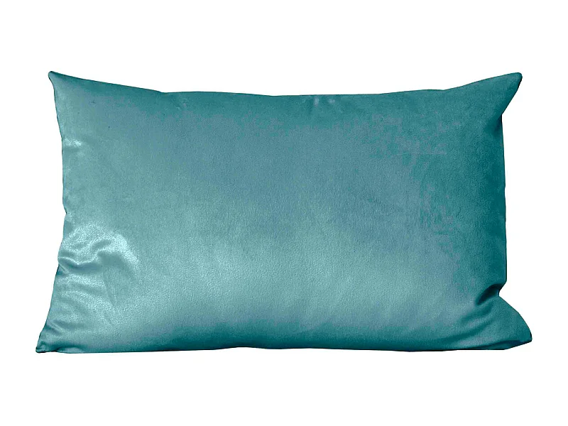 Cojín rectangular 30x50cm terciopelo azul turquesa NAURU - SACASA