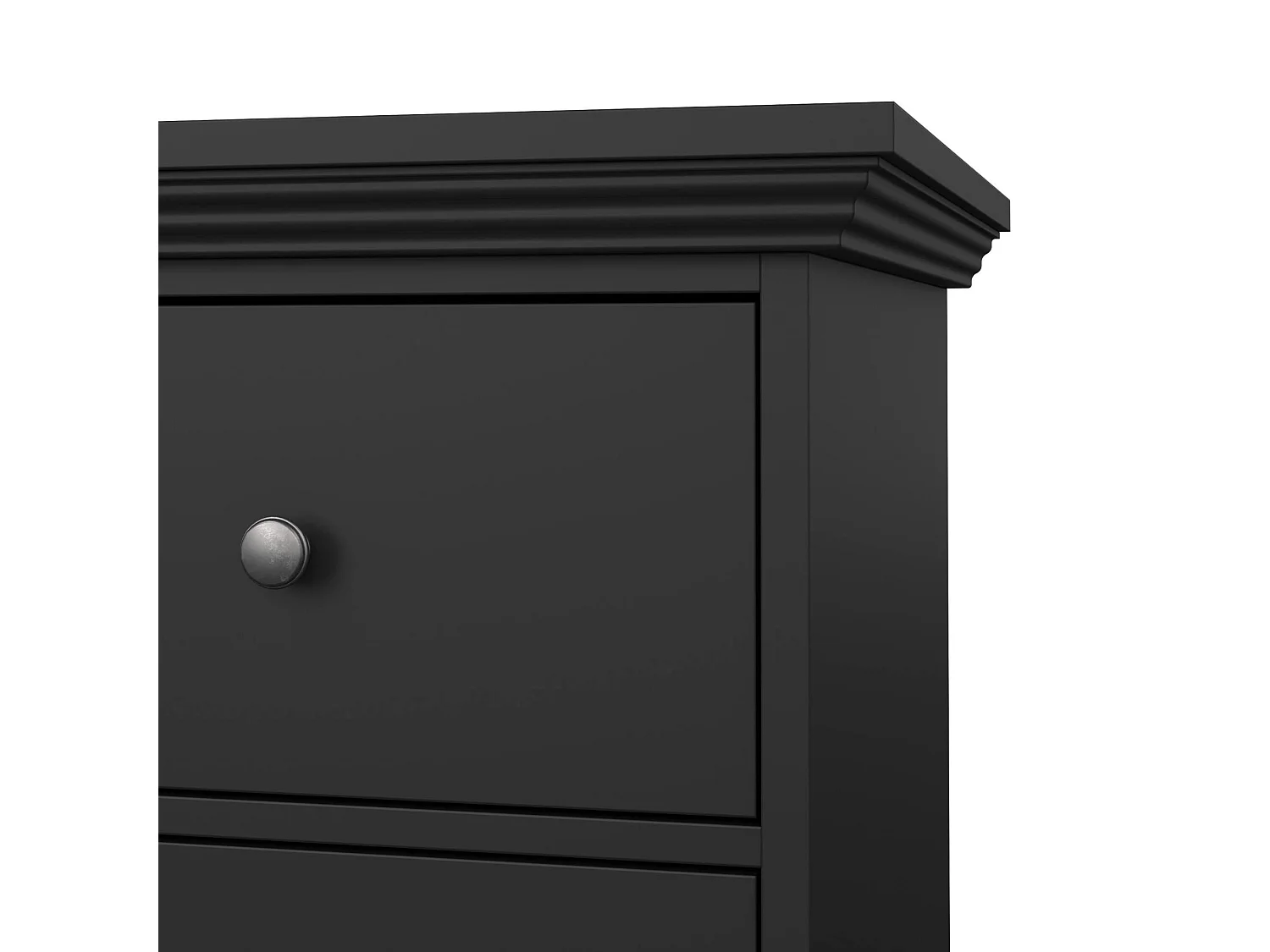 Dsanson dressoir, Woonkamerbuffet, Woonkamerdressoir, Keukenkast, 163x52 h88 cm, Zwart
