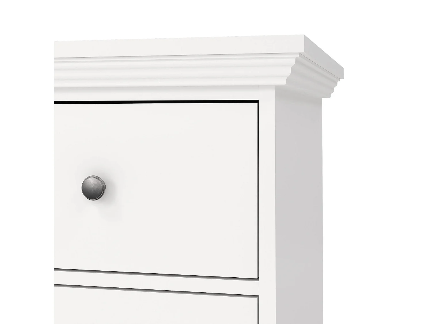 Buffet Dsanson, Buffet du salon, Commode de salon, Garde-manger de cuisine, 163x52 h88 cm, Blanc