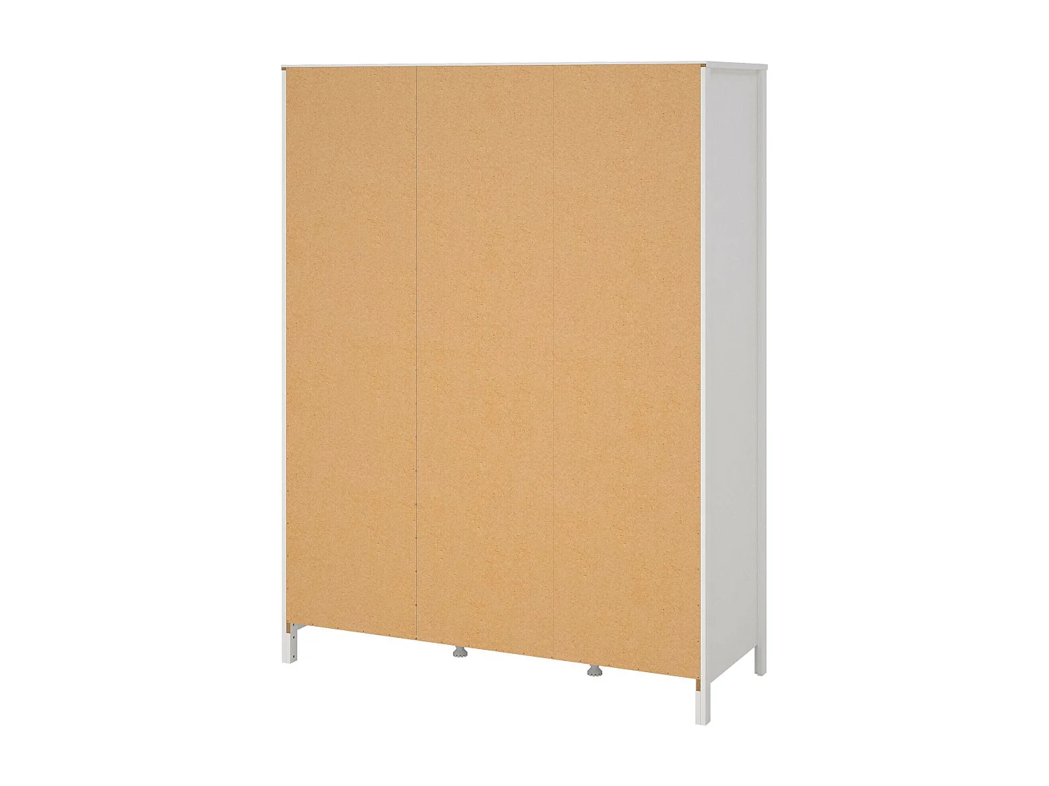 Dselvagg 3-deurskast, Slaapkamermeubel, Inloopkast, Kledingkast, 150x58 h199 cm, Wit