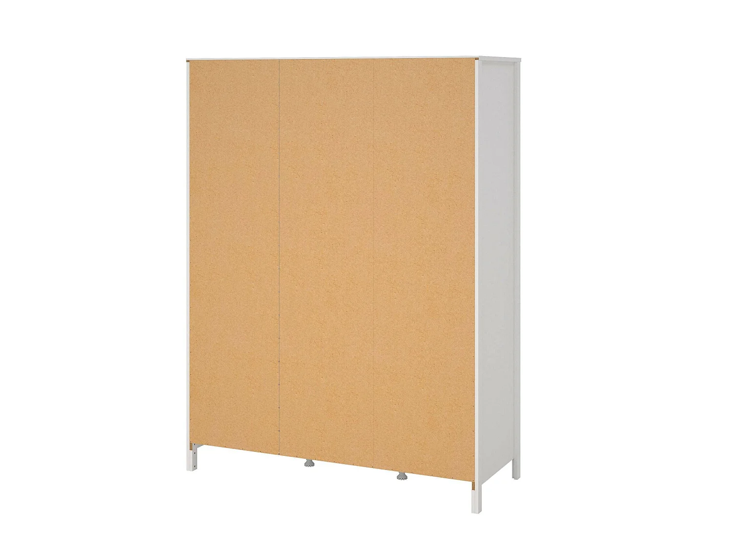Garde-robe 3 portes Dselvagg, Meubles de chambre, Penderie de plain-pied, Placard à vêtements, 150x58 h199 cm, Blanc