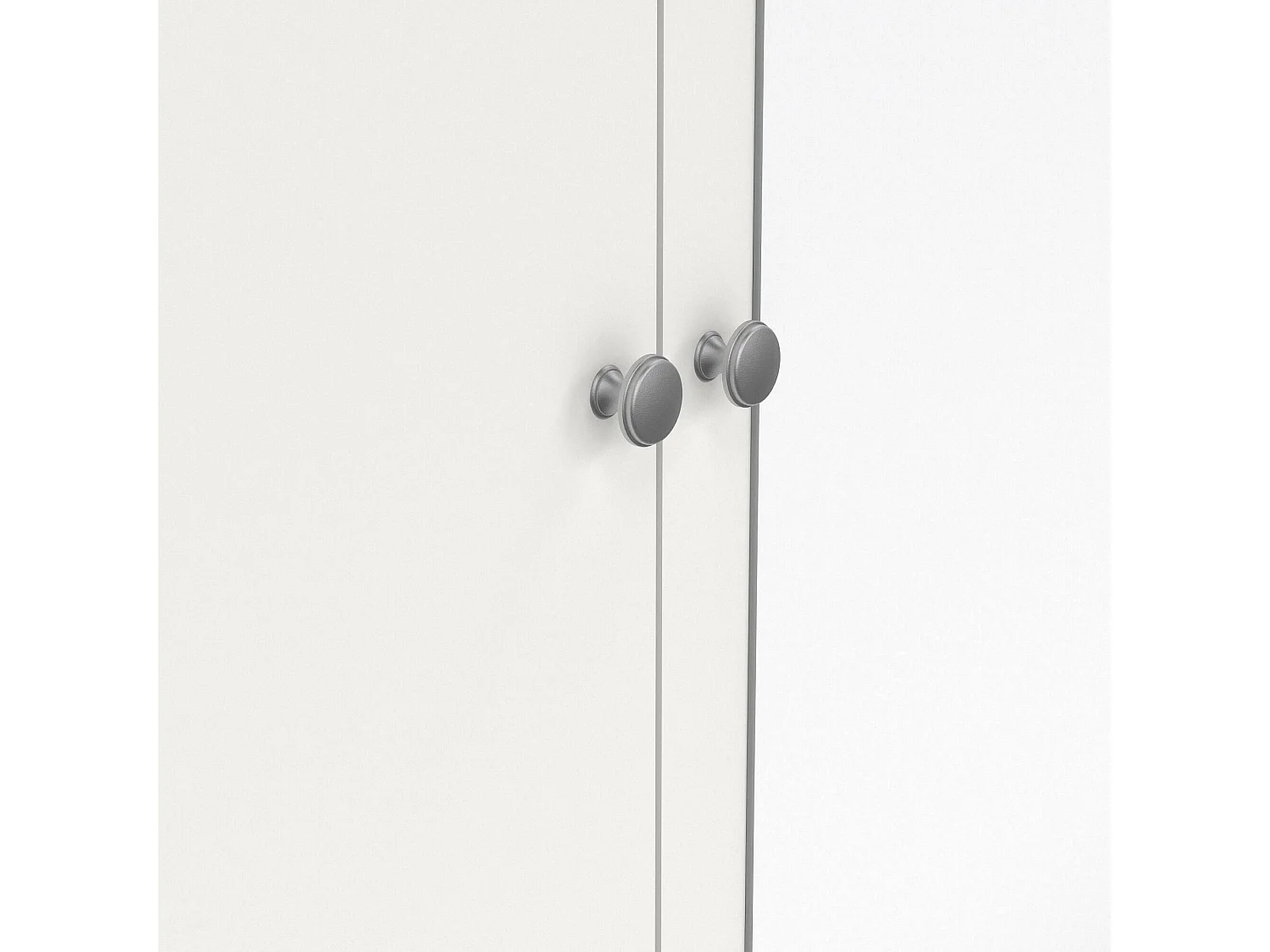 Garde-robe 3 portes Dselvagg, Meubles de chambre, Penderie de plain-pied, Placard à vêtements, 150x58 h199 cm, Blanc