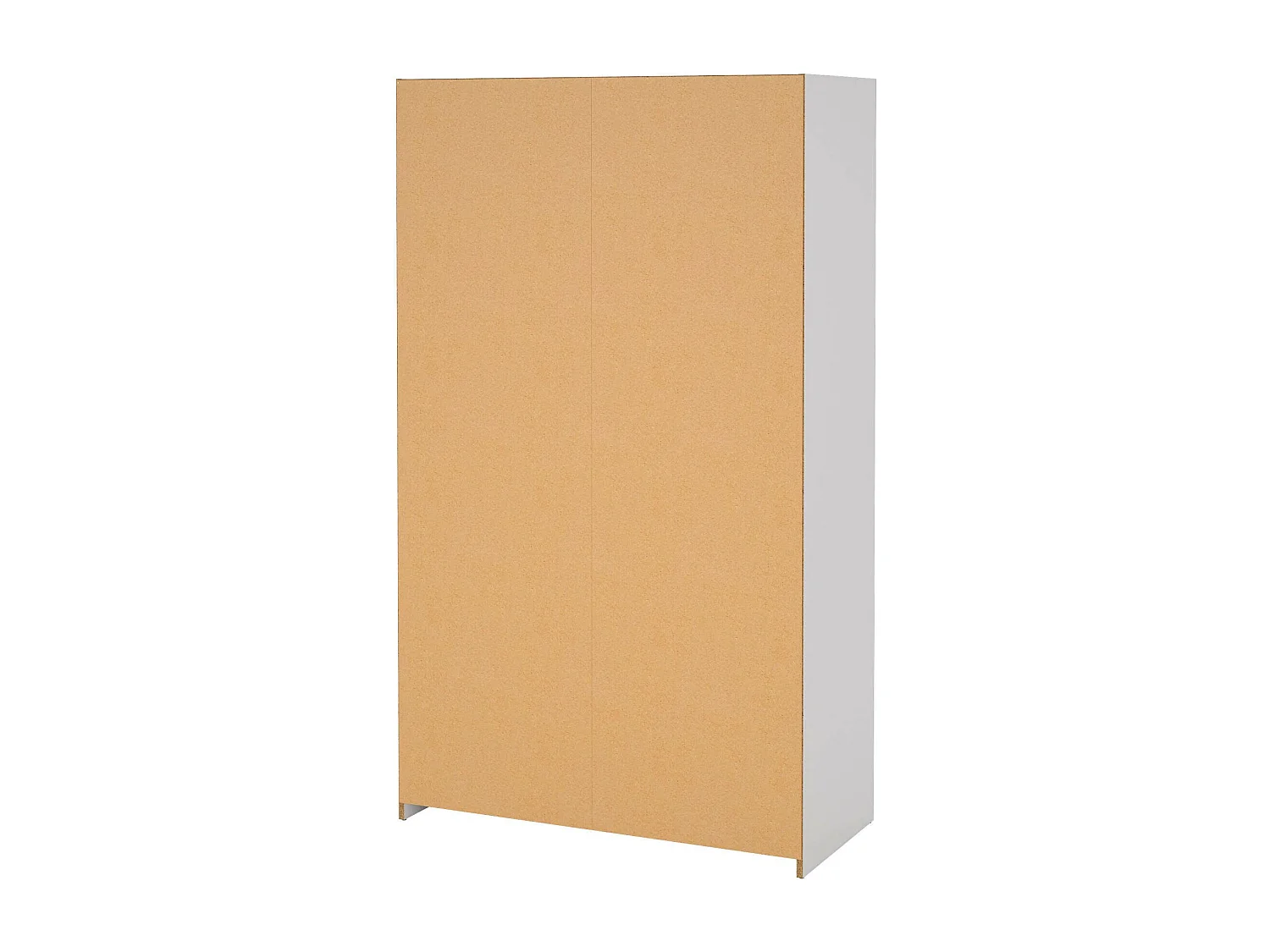 Grande Garde-robe Dseverin, Meubles de chambre, Penderie de plain-pied, Placard à vêtements, 105x48 h180 cm, Blanc et gris