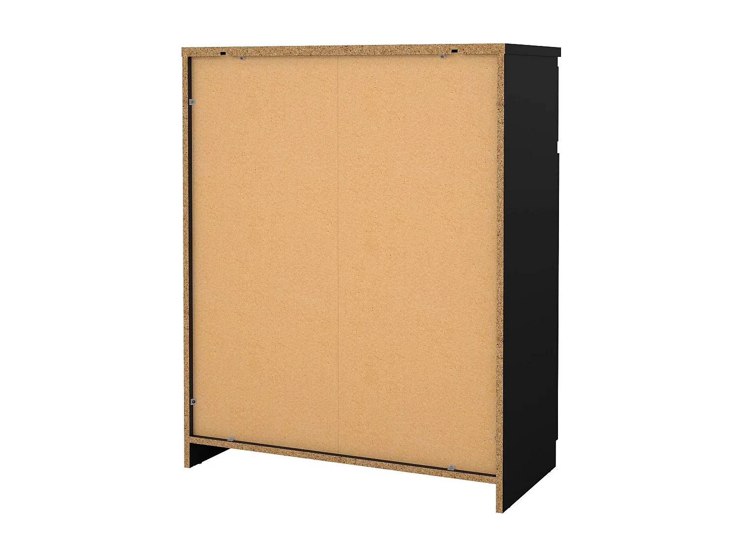 Buffet Dsanturr, Buffet du salon, Commode de salon, Garde-manger de cuisine, 80x40 h100 cm, Noir