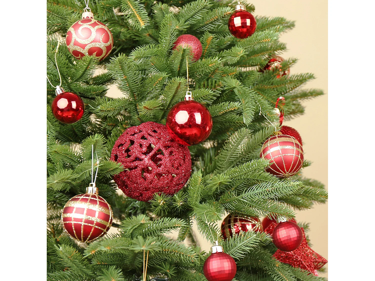 Weihnachtsbaum 150 cm Jingle Bell, Decke Künstliche Kiefer, Realistischer Baum, Umgekehrt Tannenbaum, 109x109 h150 cm, Grün