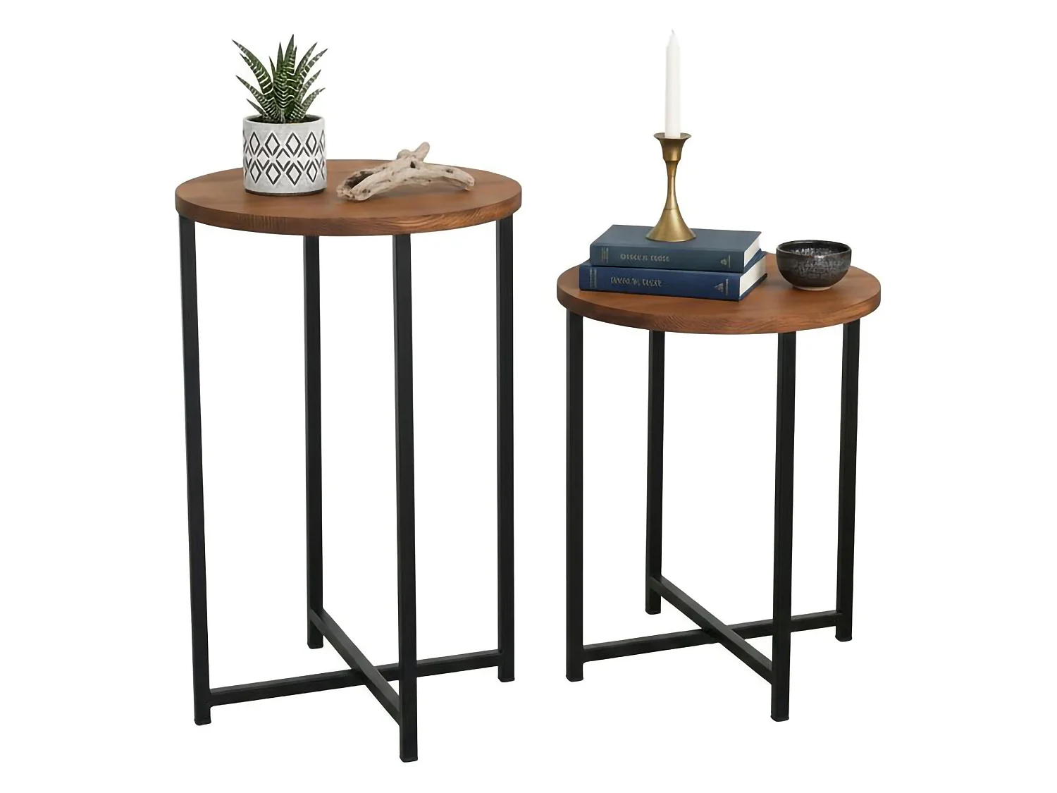 Mesa de café Dluperin, Mesa de centro baja, Revistero para sofá, Estante de la sala de estar, 70x35h55 cm, Roble