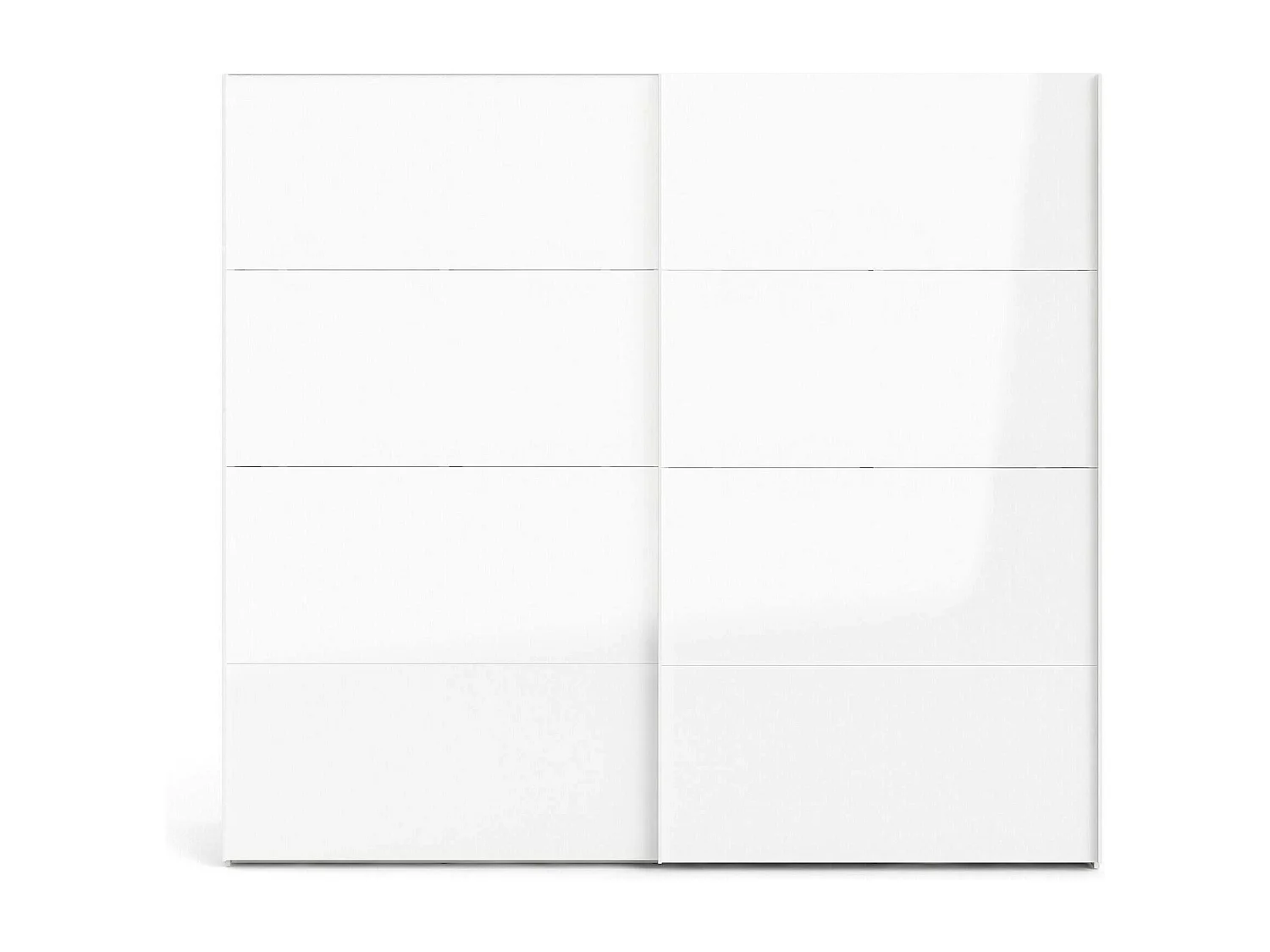 Garde-robe 2 portes Dspinos, Meubles de chambre, Penderie de plain-pied, Placard à vêtements, 243x61 h220 cm, Blanc