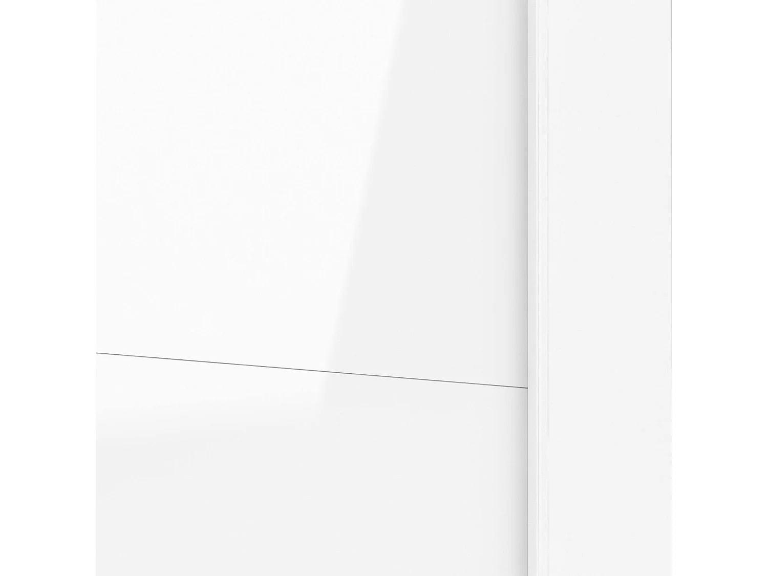 Garde-robe 2 portes Dspinos, Meubles de chambre, Penderie de plain-pied, Placard à vêtements, 243x61 h220 cm, Blanc