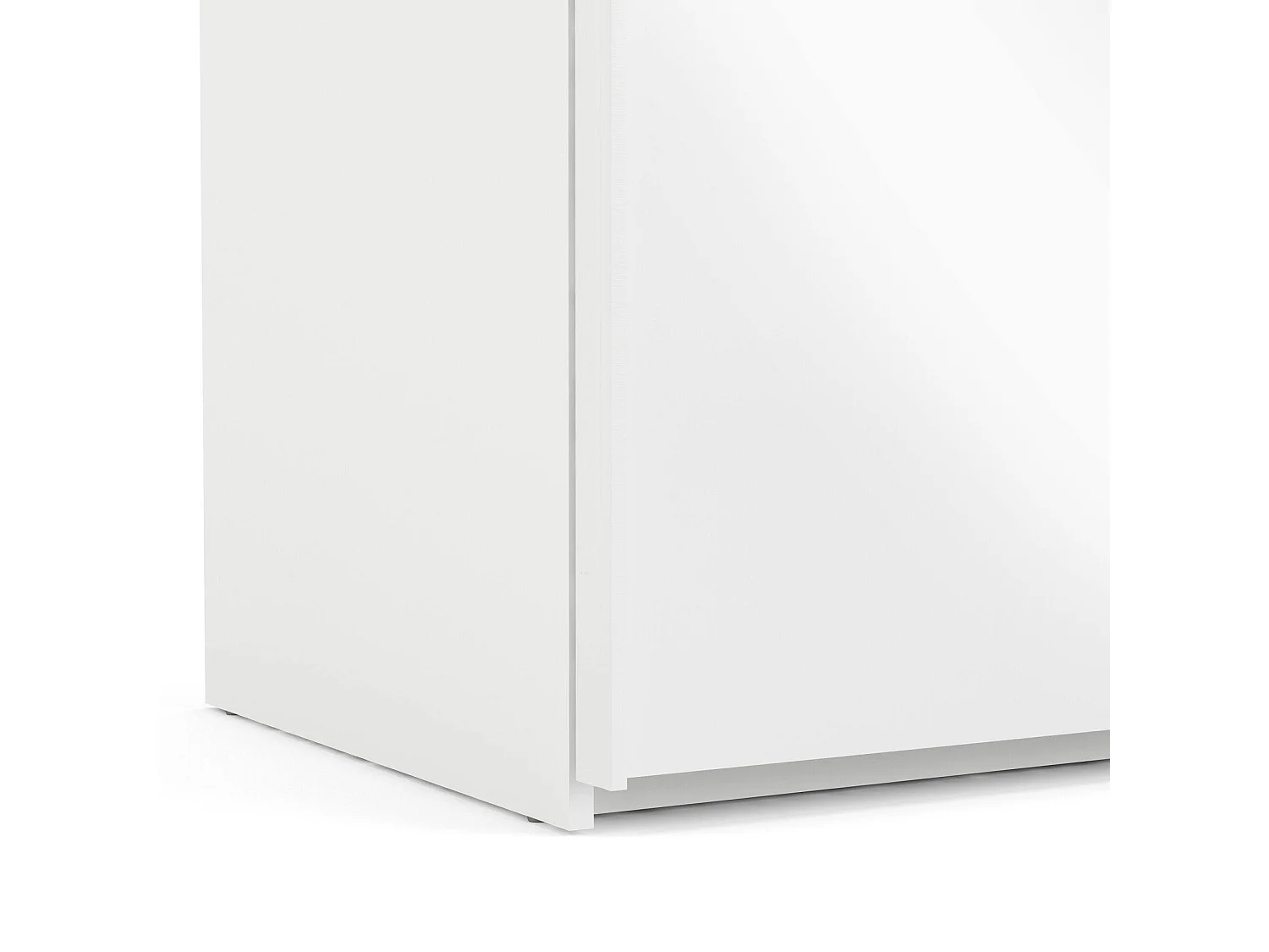 Guardaroba 2 Ante Catalina, 12 Ripiani, 60.8x220.4h cm Bianco Lucido, Armadio Camera da Letto