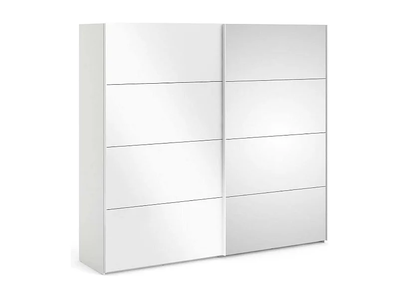 Armário Dstabil de 2 portas, Móveis de quarto, Armário, Armário, 243x61 h220 cm, Branco