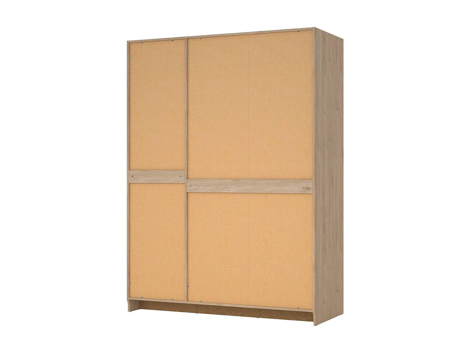 Guardaroba 3 Ante Gener, Appendiabiti, 61.69x147 cm Marrone Rovere, Armadio Camera da Letto