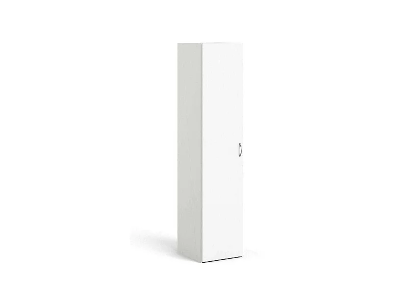 Armoire polyvalente 1 porte Dvendram, Meubles multifonctionnels, Casier à chaussures, Support à chaussures pour armoire, 39x41 h175 cm, Blanc