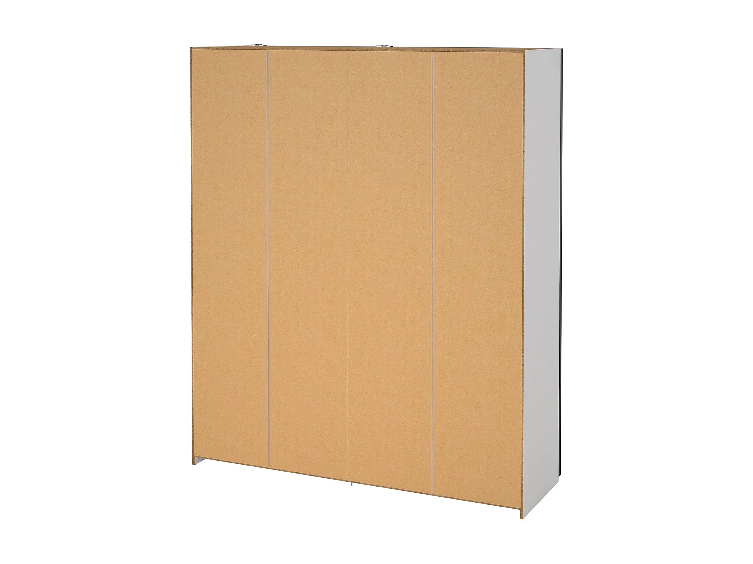 Kleiderschrank 2 Türen Dsquizz, Schlafzimmermöbel, Schrank, Garderobe, 182x61 h220 cm, WeiÃŸ und Schwarz