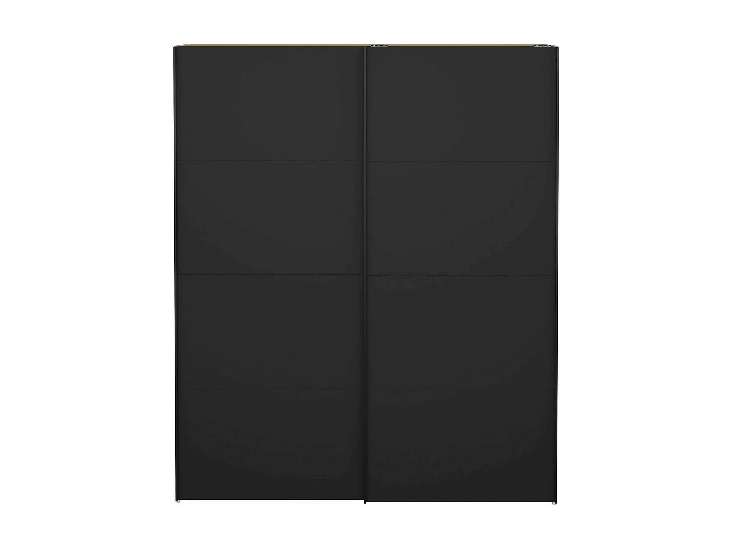 Kleiderschrank 2 Türen Dsquizz, Schlafzimmermöbel, Schrank, Garderobe, 182x61 h220 cm, WeiÃŸ und Schwarz