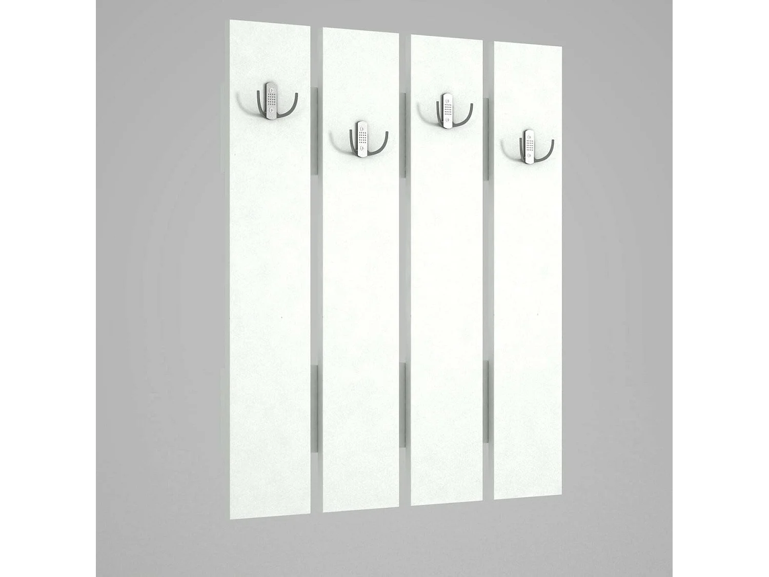 Mobile da Ingresso Joachim, Appendiabiti, 3.6x64.7x80h cm Bianco