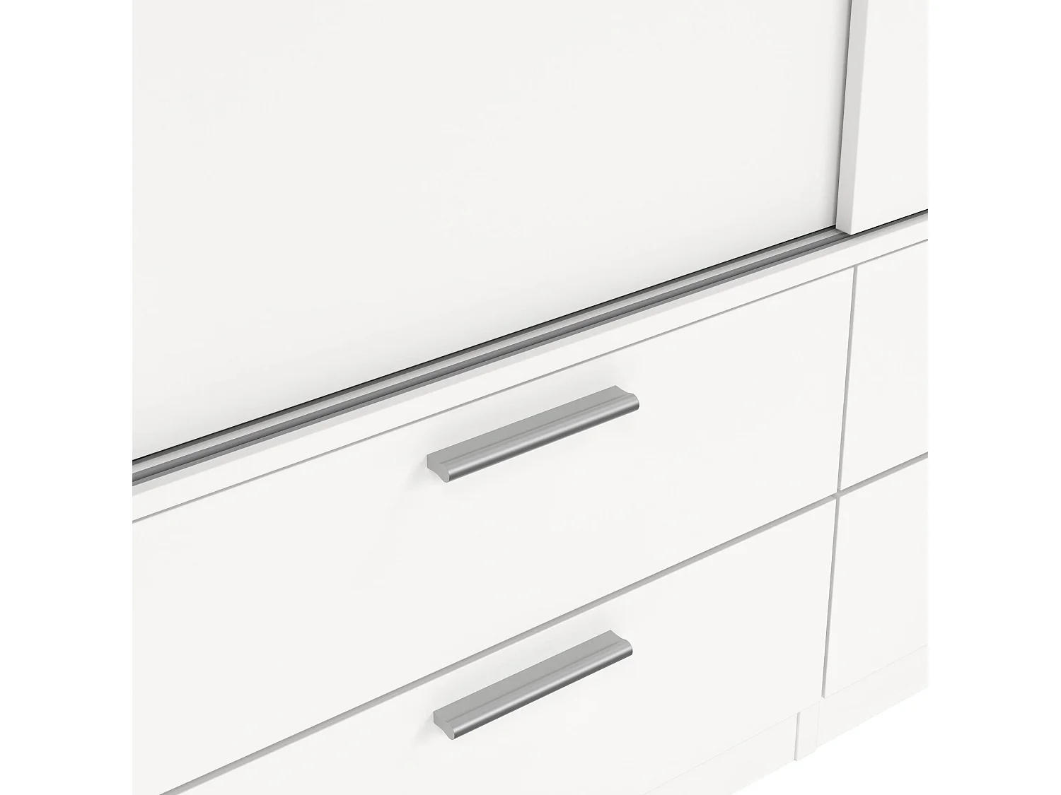 Kleiderschrank 2 Türen Dravagli, Schlafzimmermöbel, Schrank, Garderobe, 121x60 h200 cm, WeiÃŸ
