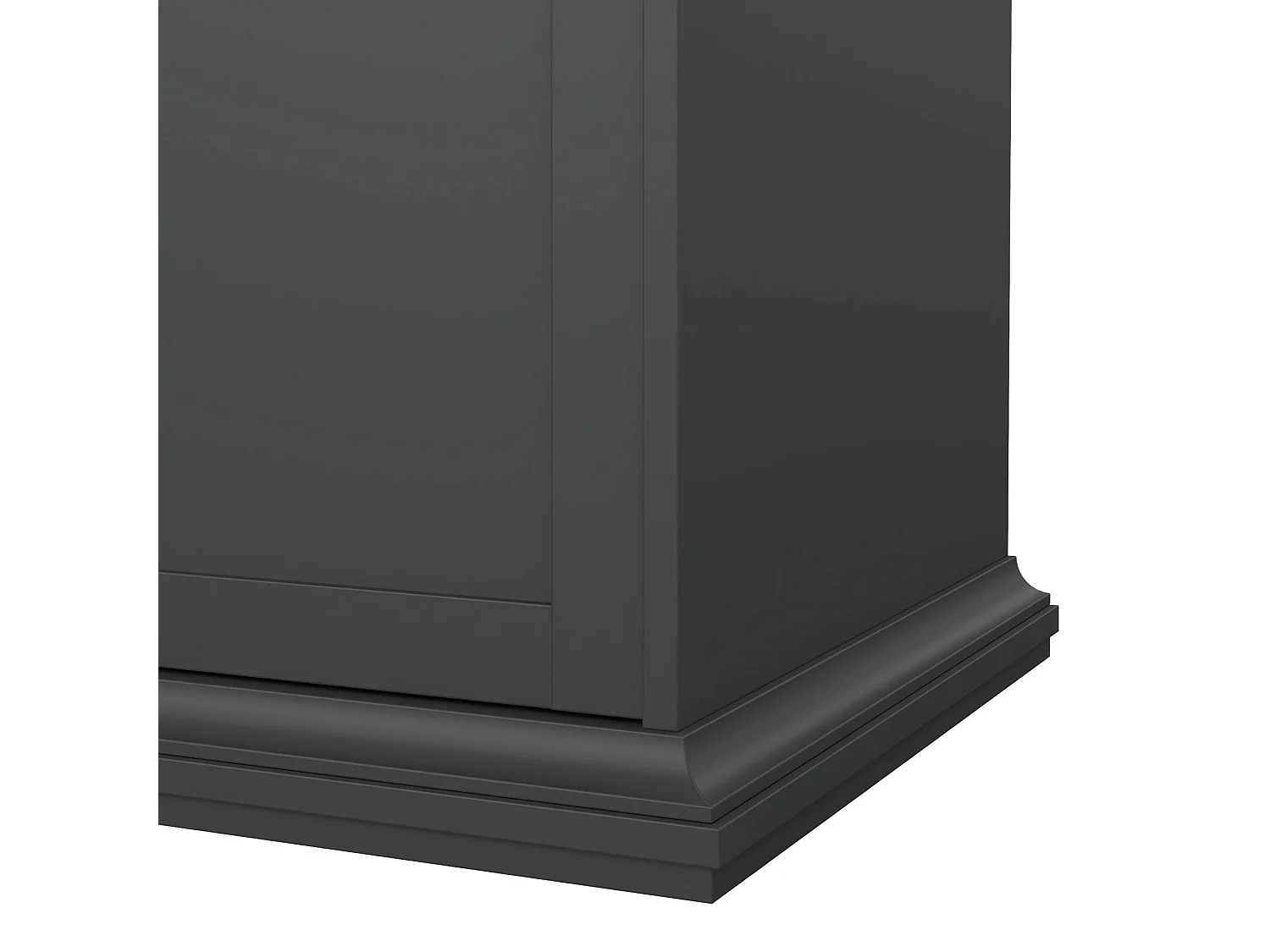 GroÃŸer Kleiderschrank Dsersant, Schlafzimmermöbel, Schrank, Garderobe, 181x61 h201 cm, Grau