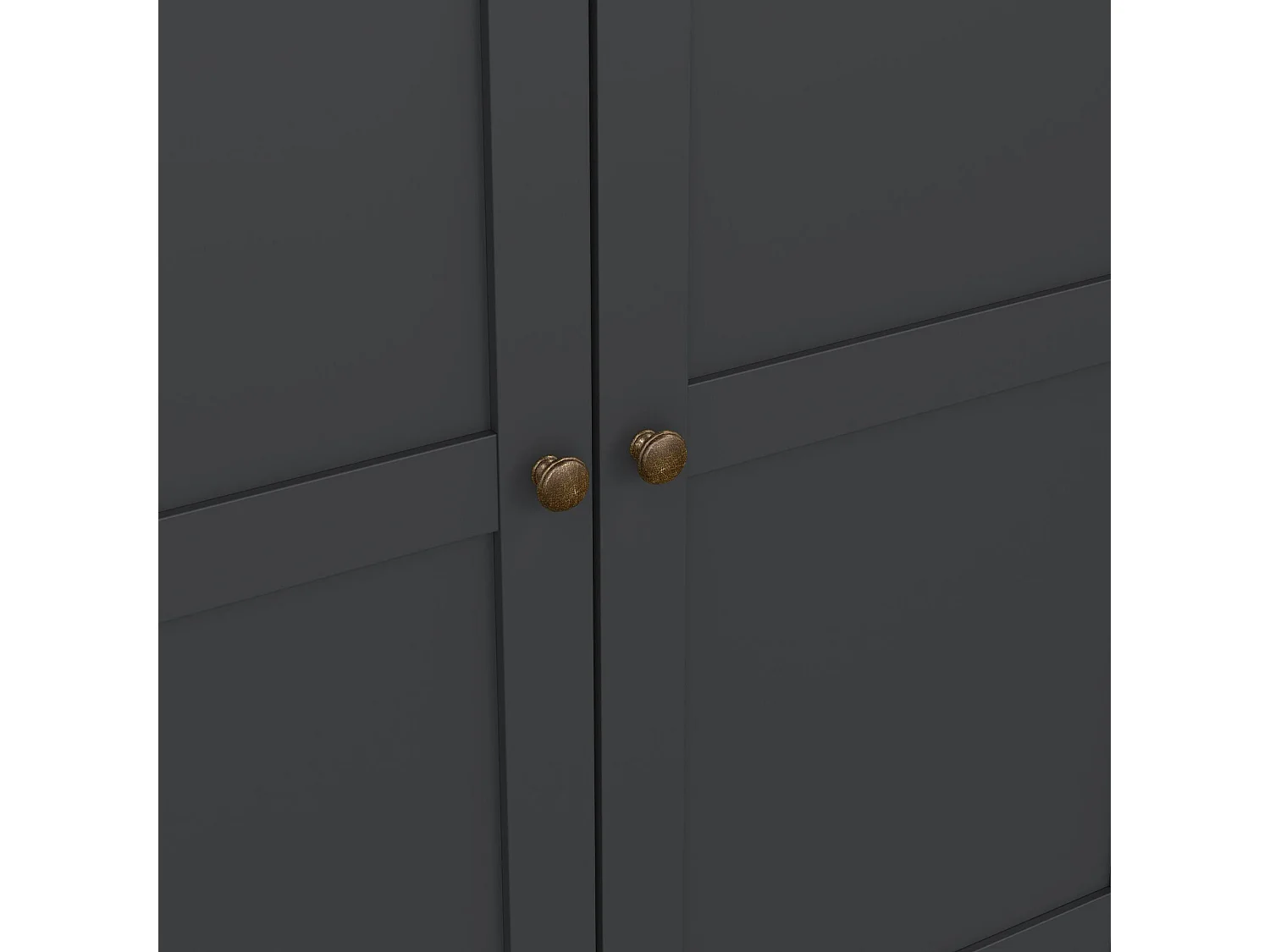 GroÃŸer Kleiderschrank Dsersant, Schlafzimmermöbel, Schrank, Garderobe, 181x61 h201 cm, Grau