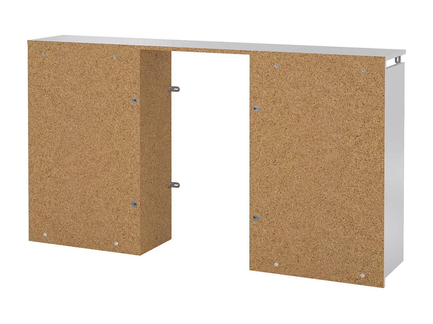 Comodino Peridoto, 4 Ripiani, 26.3x144.9x79.8h cm Bianco Lucido