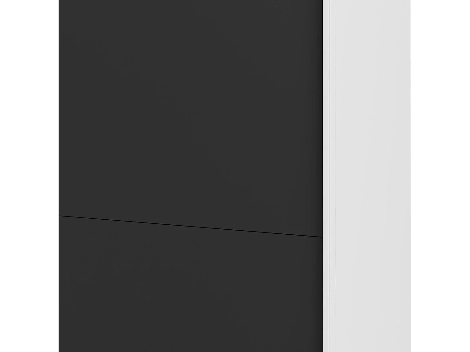 Garde-robe 2 portes Dspinos, Meubles de chambre, Penderie de plain-pied, Placard à vêtements, 243x61 h220 cm, Blanc et Noir