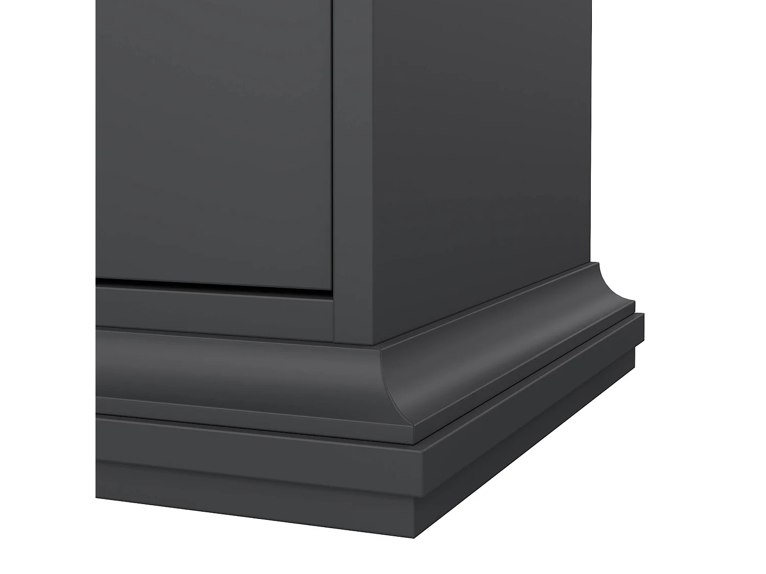 Chevet Drrahman, Commode basse, Table de nuit, Étagère de chevet, 44x40 h70 cm, Gris