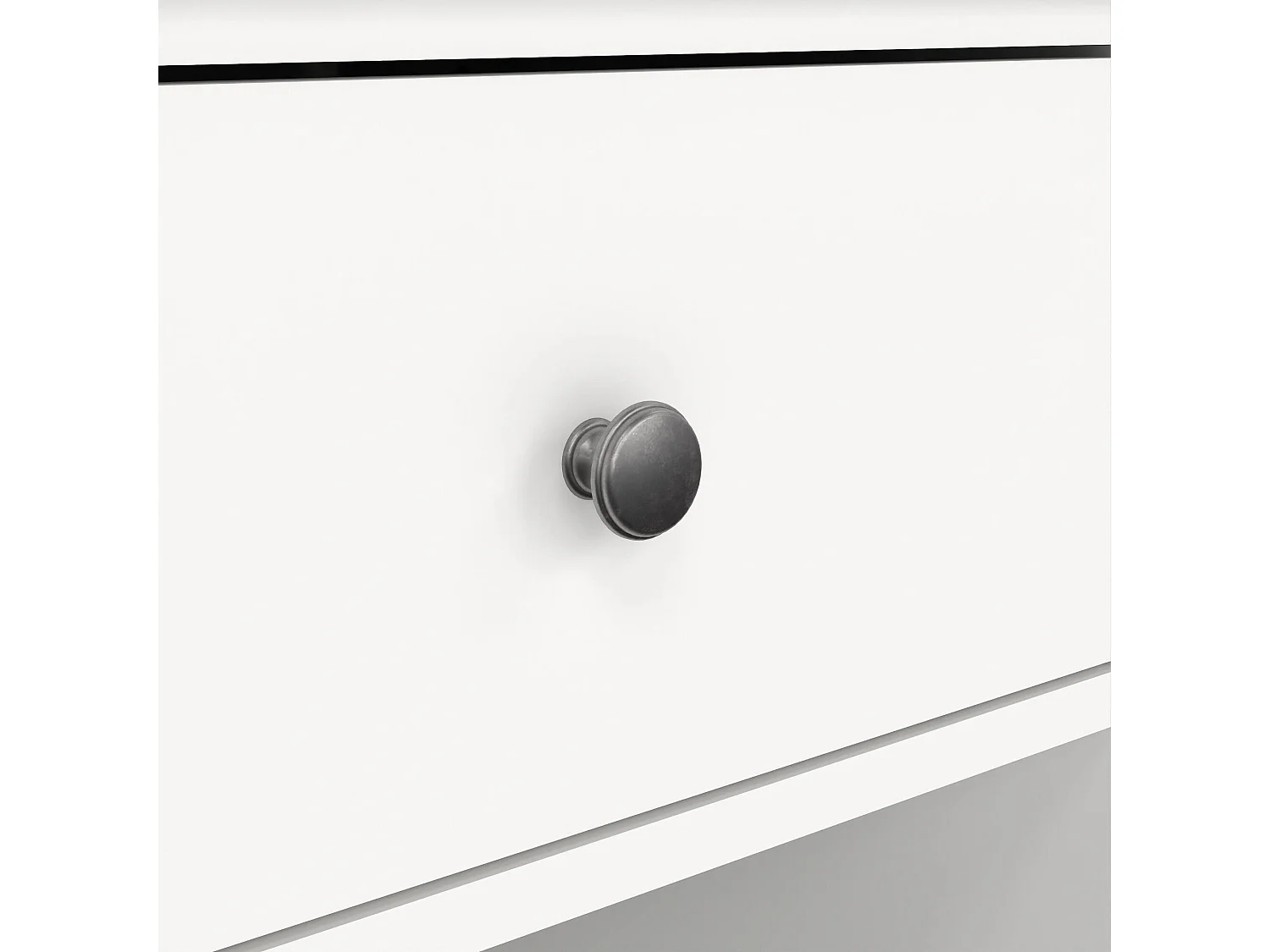 Comodino Pascal, un Cassetto, 43.3x47.8x63.4h cm Bianco