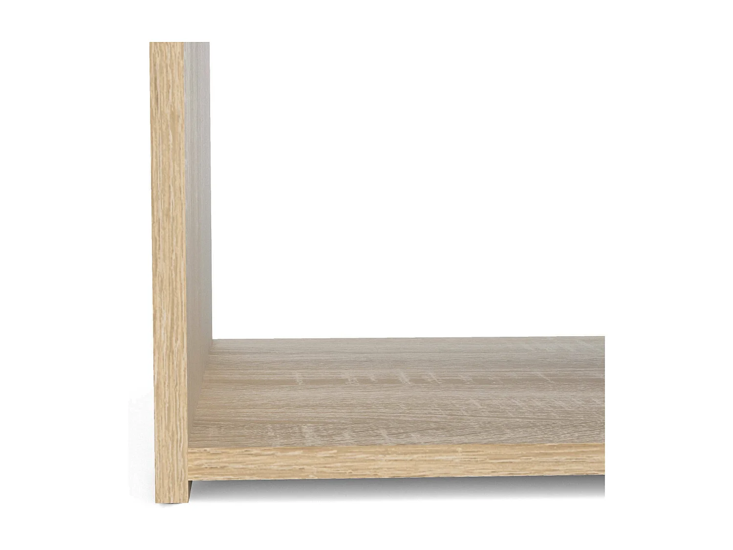 Chevet Druss, Commode basse, Table de nuit, Étagère de chevet, 38x36 h48 cm, Chêne