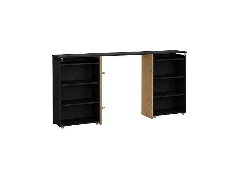 Drubb nachtkastje, Lage ladekast, Nachtkastje, Bedplank, 165x26 h80 cm, Zwart