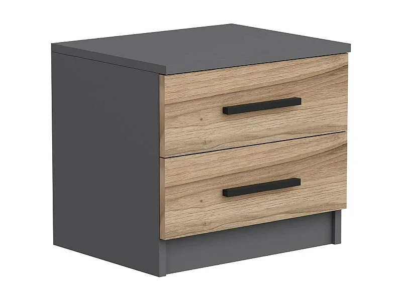 Comodino Iune, un Ripiano, 47x50x40h cm Marrone Noce