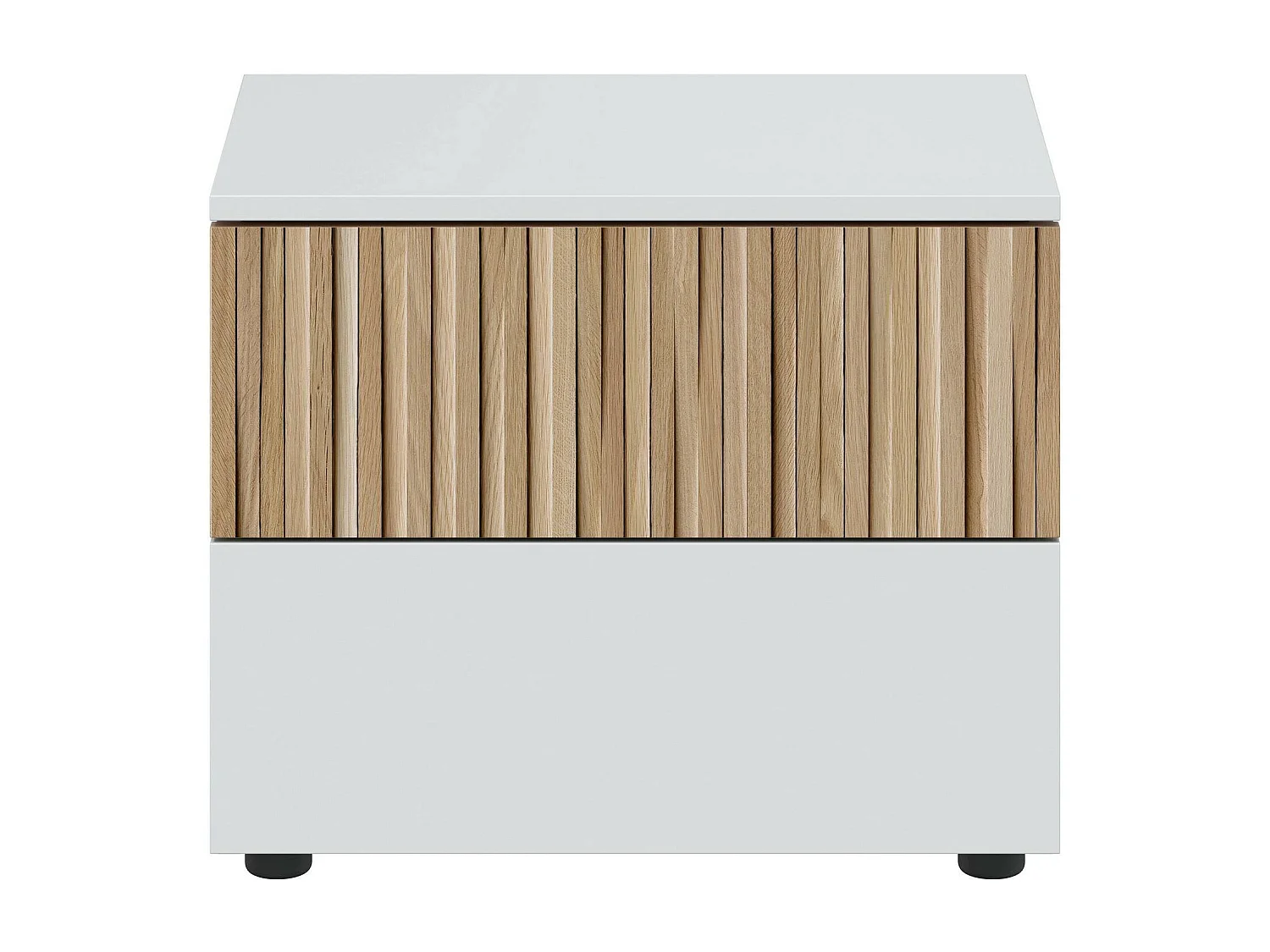 Comodino Josie, un Ripiano, 41.5x50x34h cm Bianco