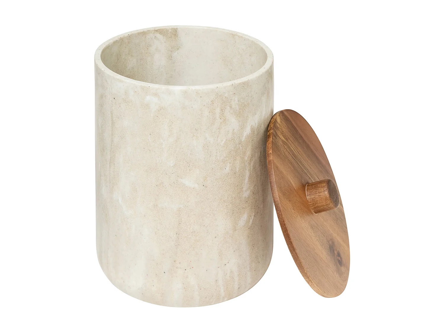 Mülleimer mit Marmor-Effekt für das Bad 5 L