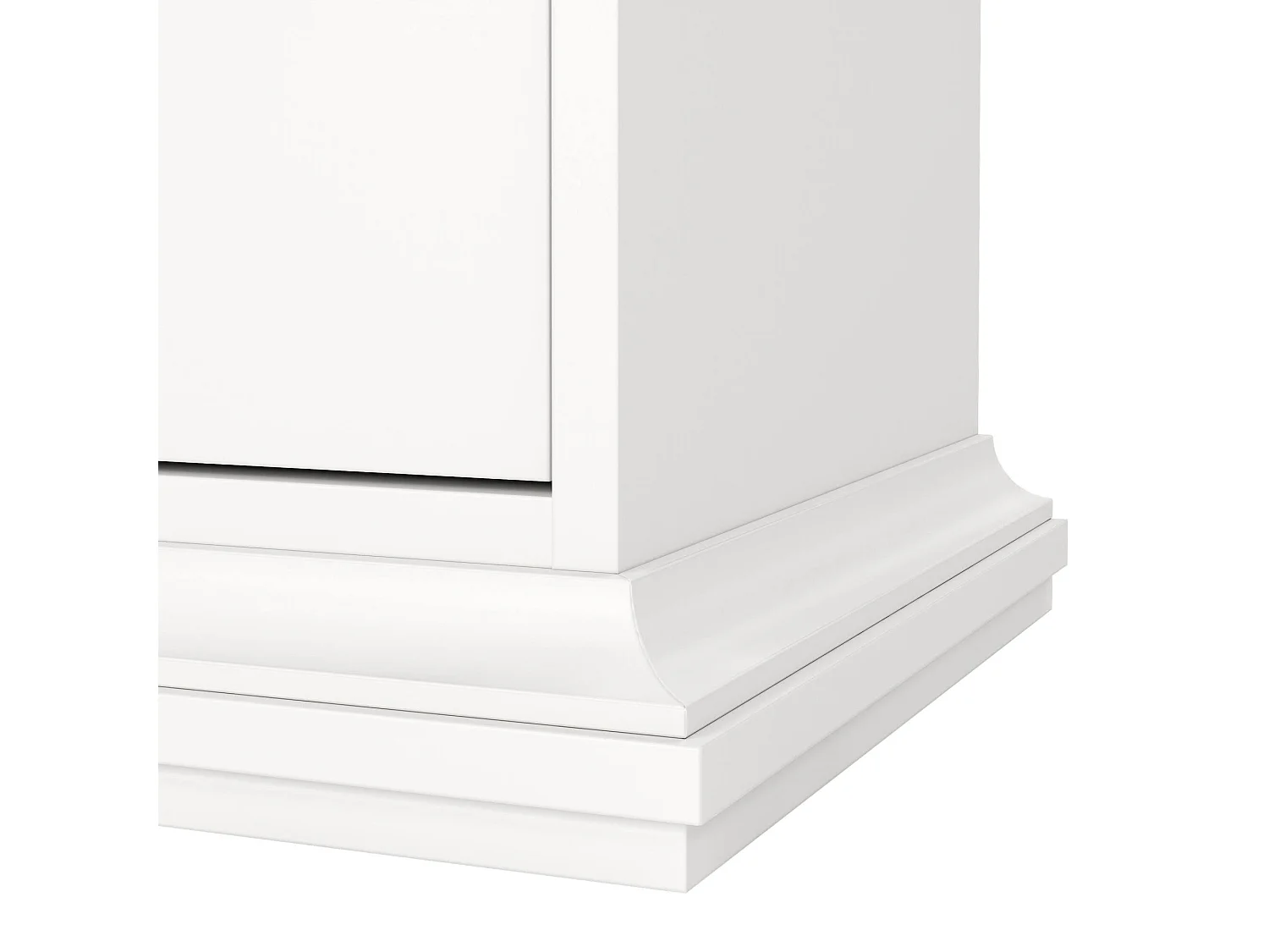 Comodino Mauricette, un Ripiano, 40x43.6x69.6h cm Bianco