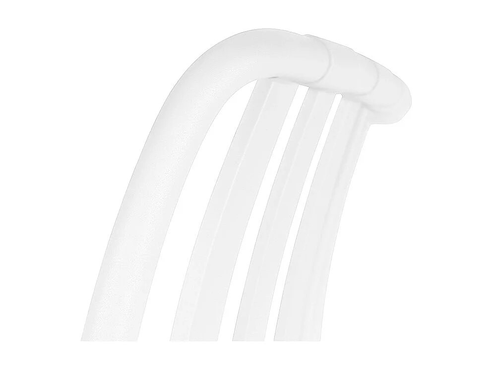 Iside buitenstoel van duurzaam kunststof, premium comfort, wit