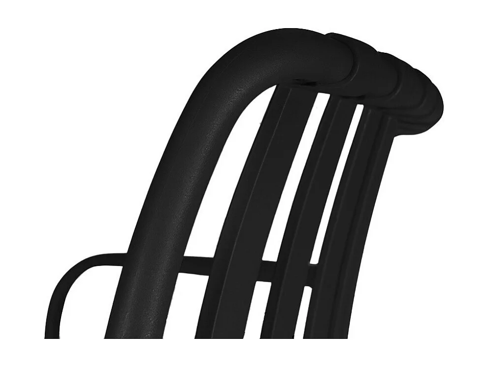 Chaise d'extérieur Iside en plastique vert pétrole, offrant un confort optimal et des accoudoirs.