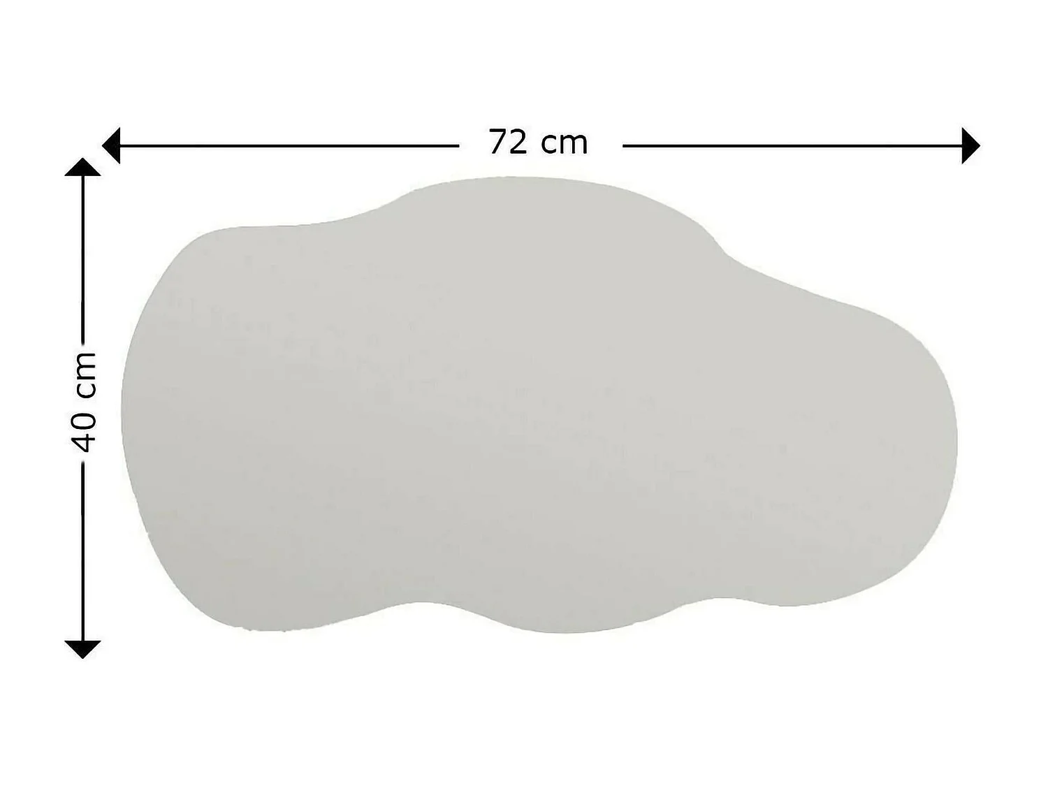 Espejito Dnobil, Espejo, Objeto de decoración de pared, Decoración de espejo, 40x2h72 cm, Negro