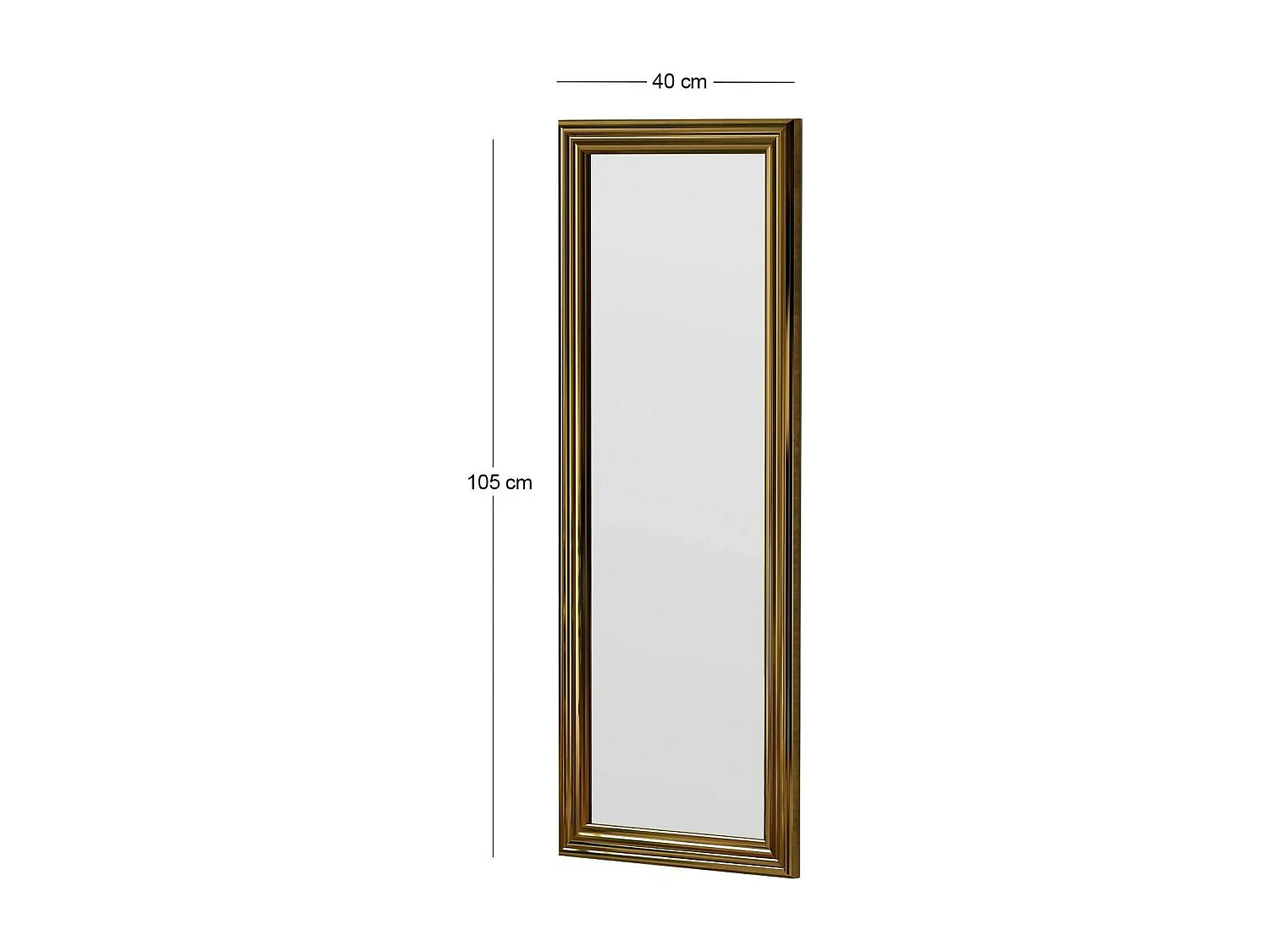 Spiegel Dpresicc, Spiegel, Wandbekleding,Decoratie met spiegel, 40x3h105 cm, Goud