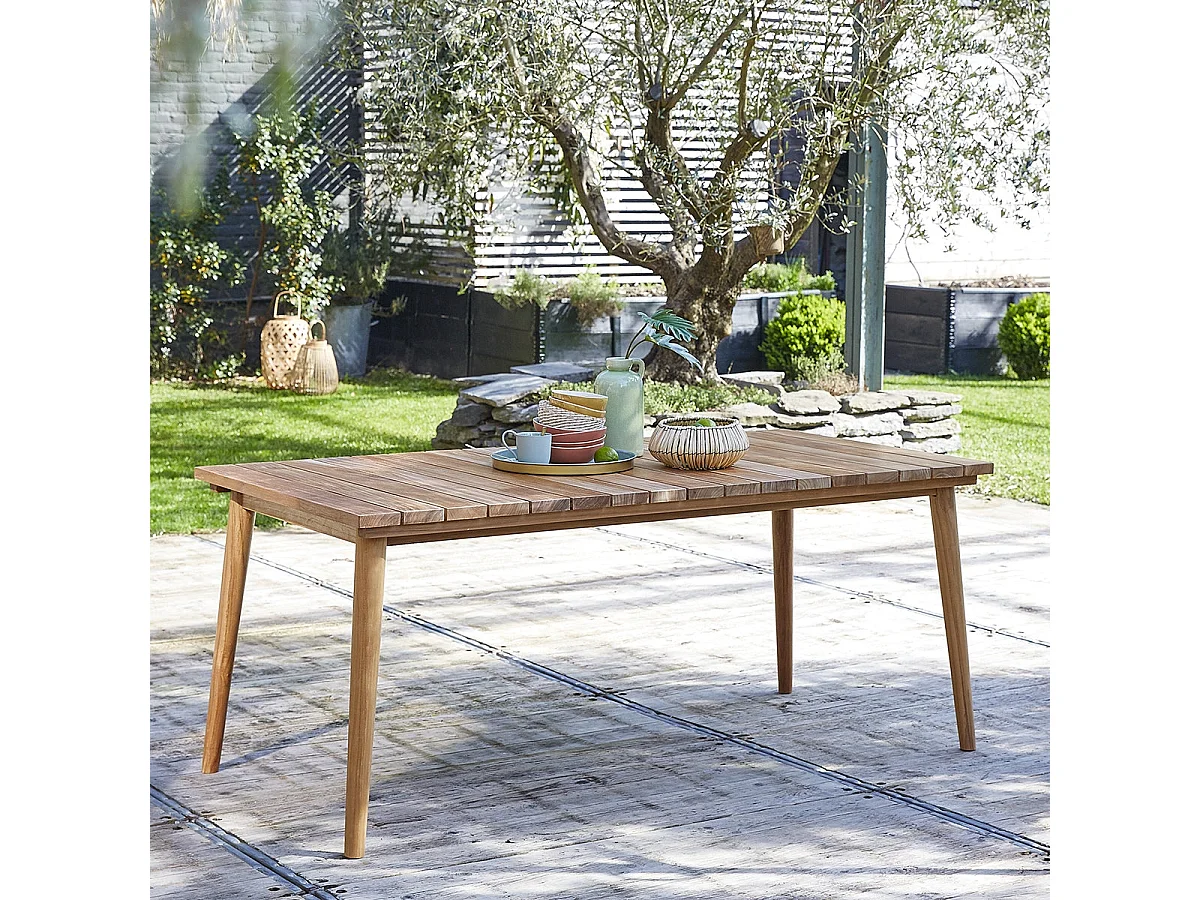 Table de jardin en teck massif 6/8 places