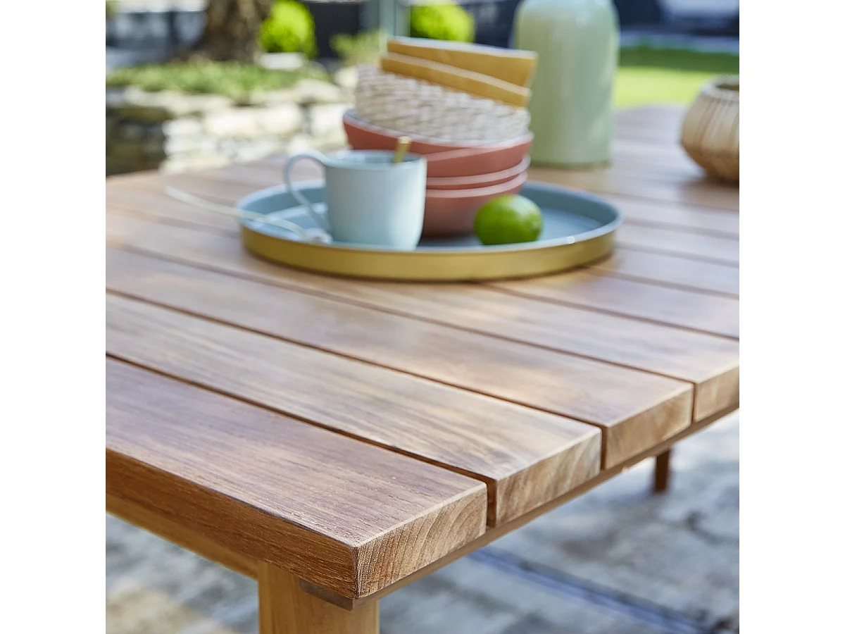 Table de jardin en teck massif 6/8 places