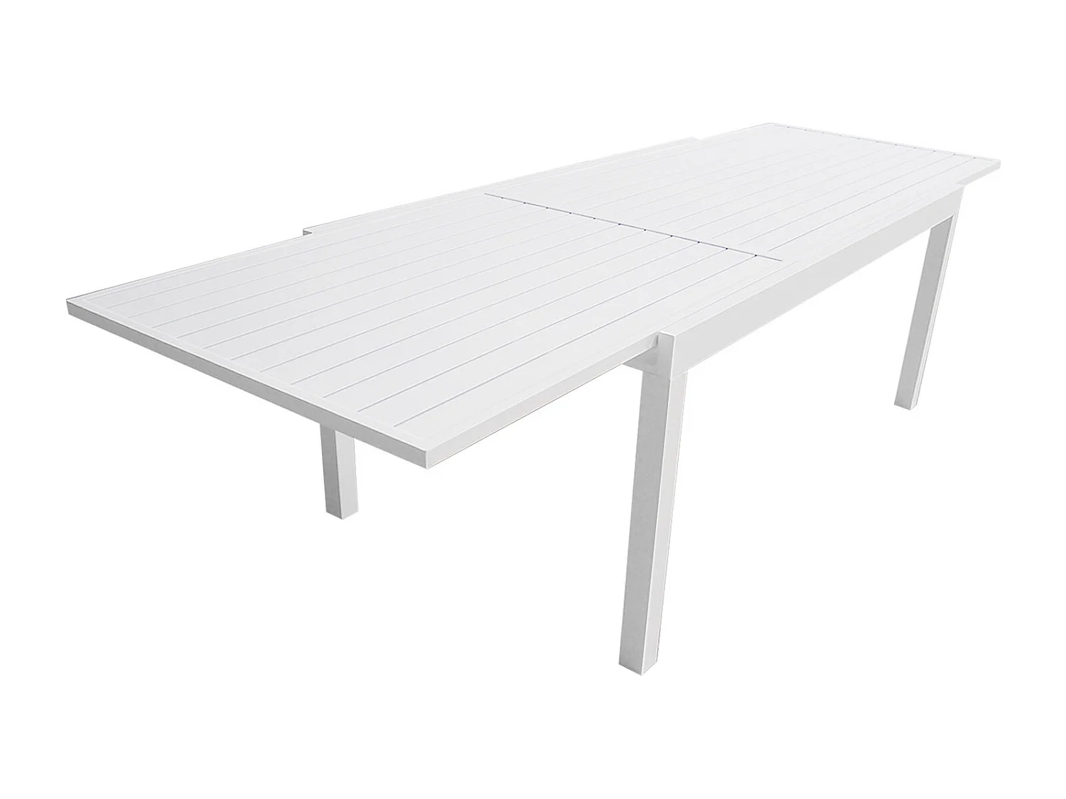 VENEZIA Uitschuifbare aluminium tuinset 180/300 - wit