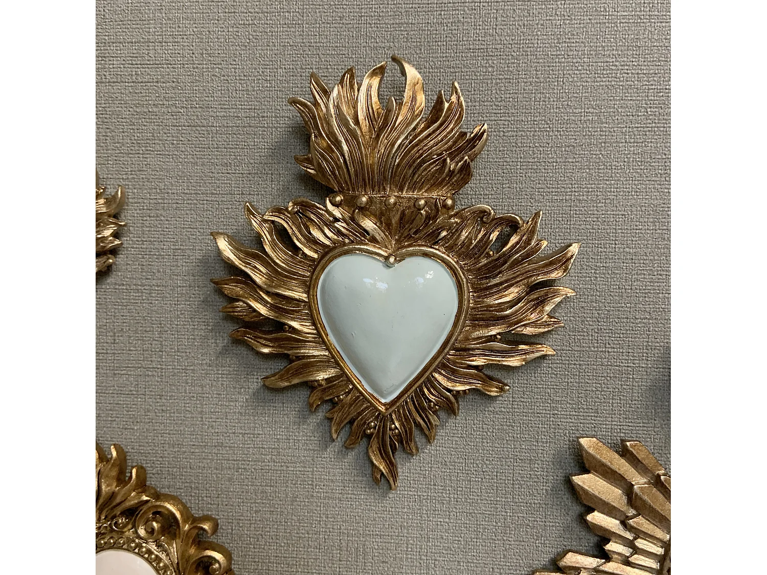 Déco murale ex-voto vert amande 10x12cm