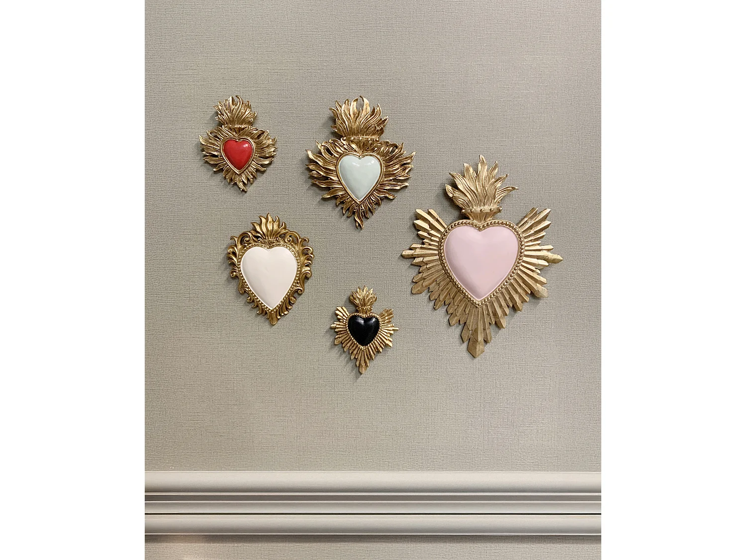 Déco murale ex-voto vert amande 10x12cm